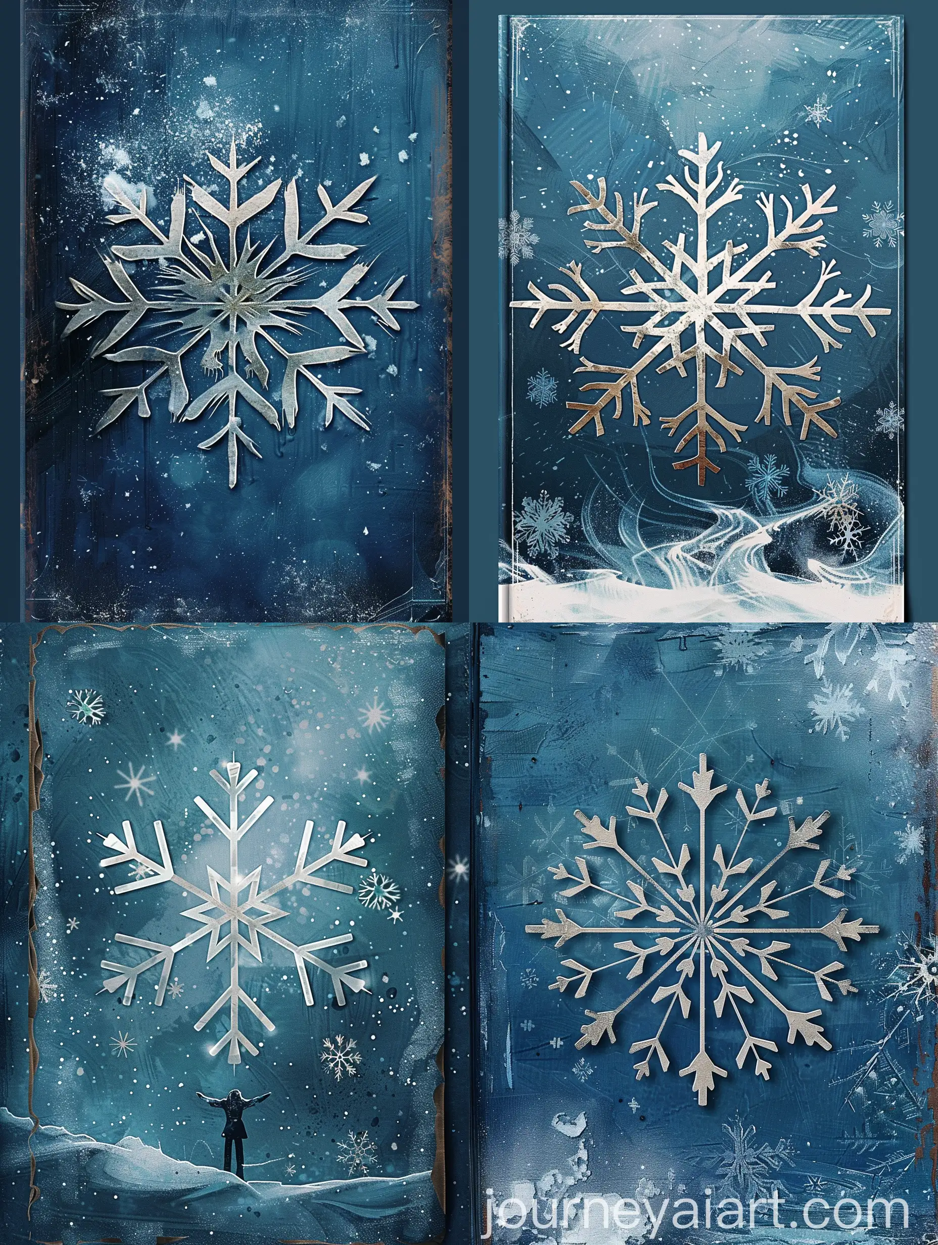 Literary-Book-Cover-Design-Snowflake-Symbolizing-Emotions-and-Memories