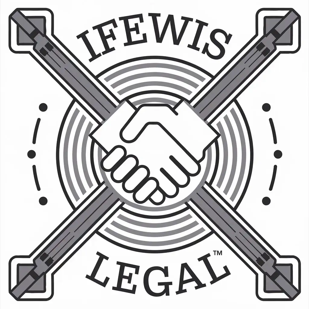 LOGO Design for Lifewise Legal Vector Design with Tenpyo Handshake Symbol for Legal Industry