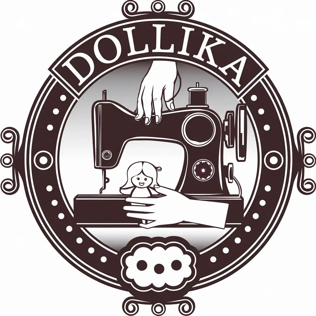 LOGO-Design-For-Dollika-Handcrafted-Doll-Apparel-in-Home-Family-Industry