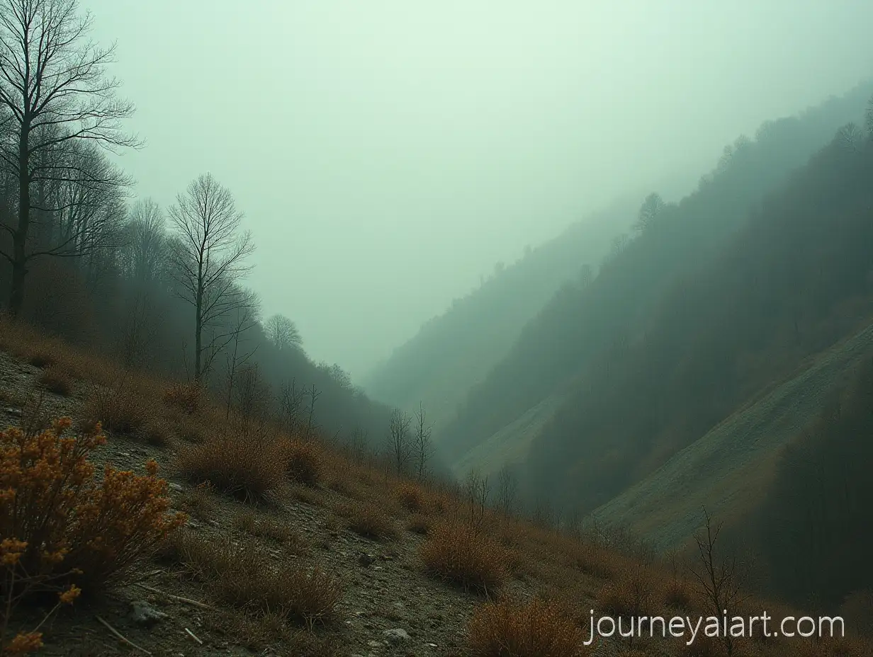 PostAPostapocalyptic-hill-landscapepocalyptic-Landscape-on-Sloped-Hill-with-Nature-and-Human-Fantasy-Fusion