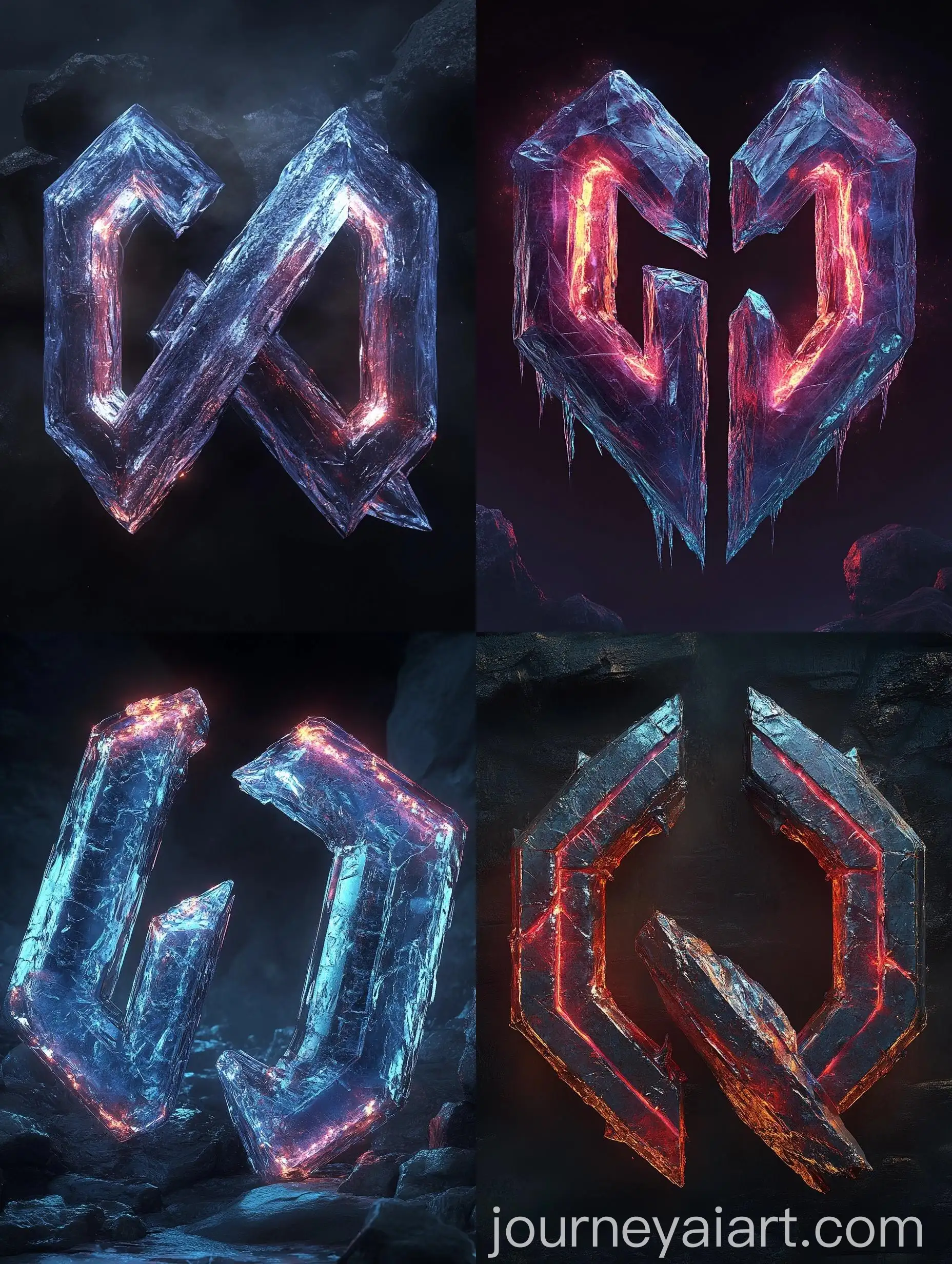 3D-IceCarved-Letters-GdQ-Clan-Logo