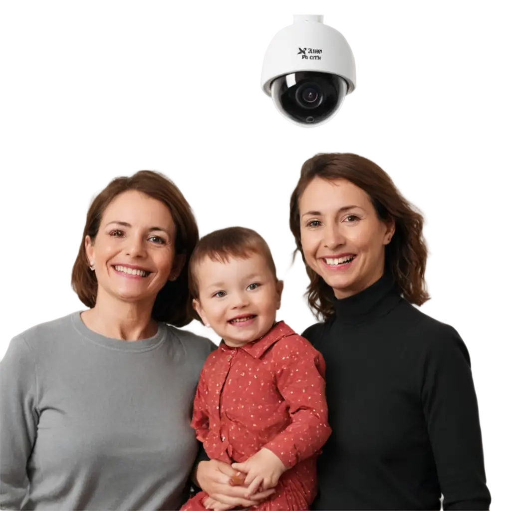 Optimize-Your-Online-Presence-with-a-PNG-Image-of-a-Happy-Family-and-Security-Cameras