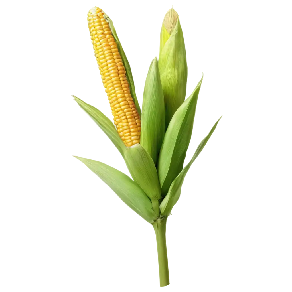 Realistic-PNG-Whole-Corn-Plant-HighQuality-Image-for-Agricultural-Illustrations