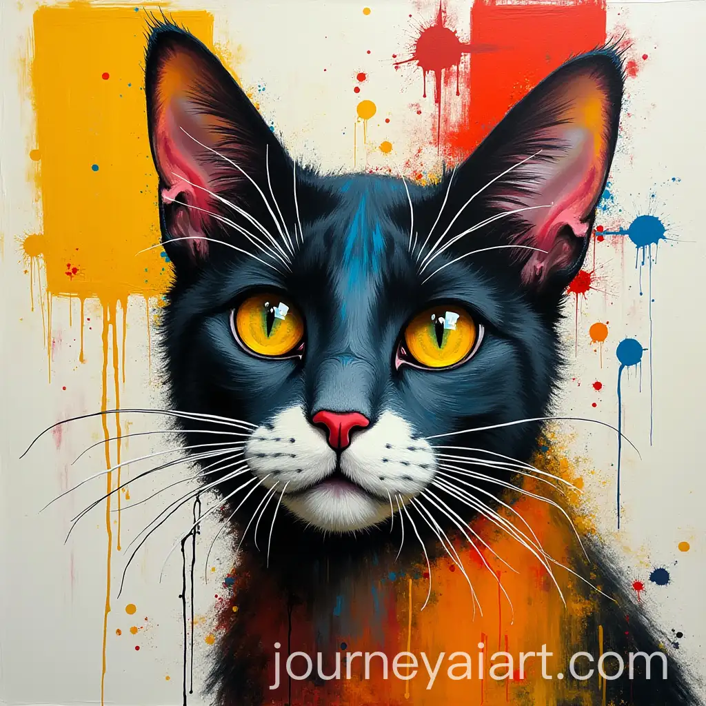Abstract-Cat-Portrait-in-the-Style-of-Basquiat