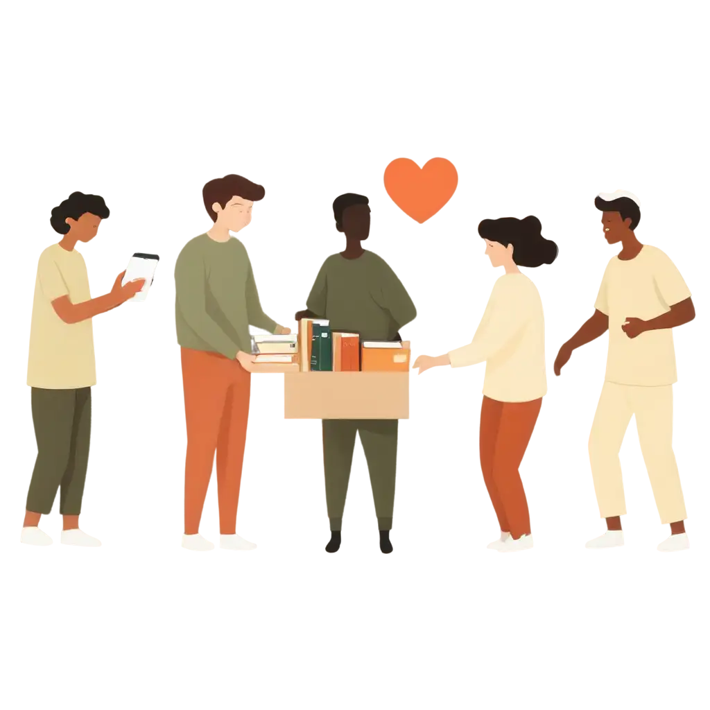 PNG-Hero-Image-of-Turning-Unused-Items-into-Meaningful-Contributions-Modern-Minimalist-Style