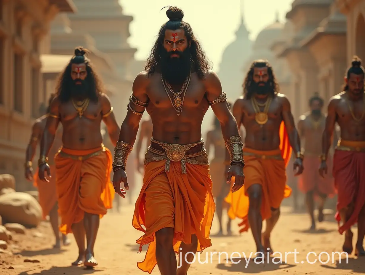 Lord-Rama-Lakshmana-and-Hanuman-Walking-in-Cinematic-Style