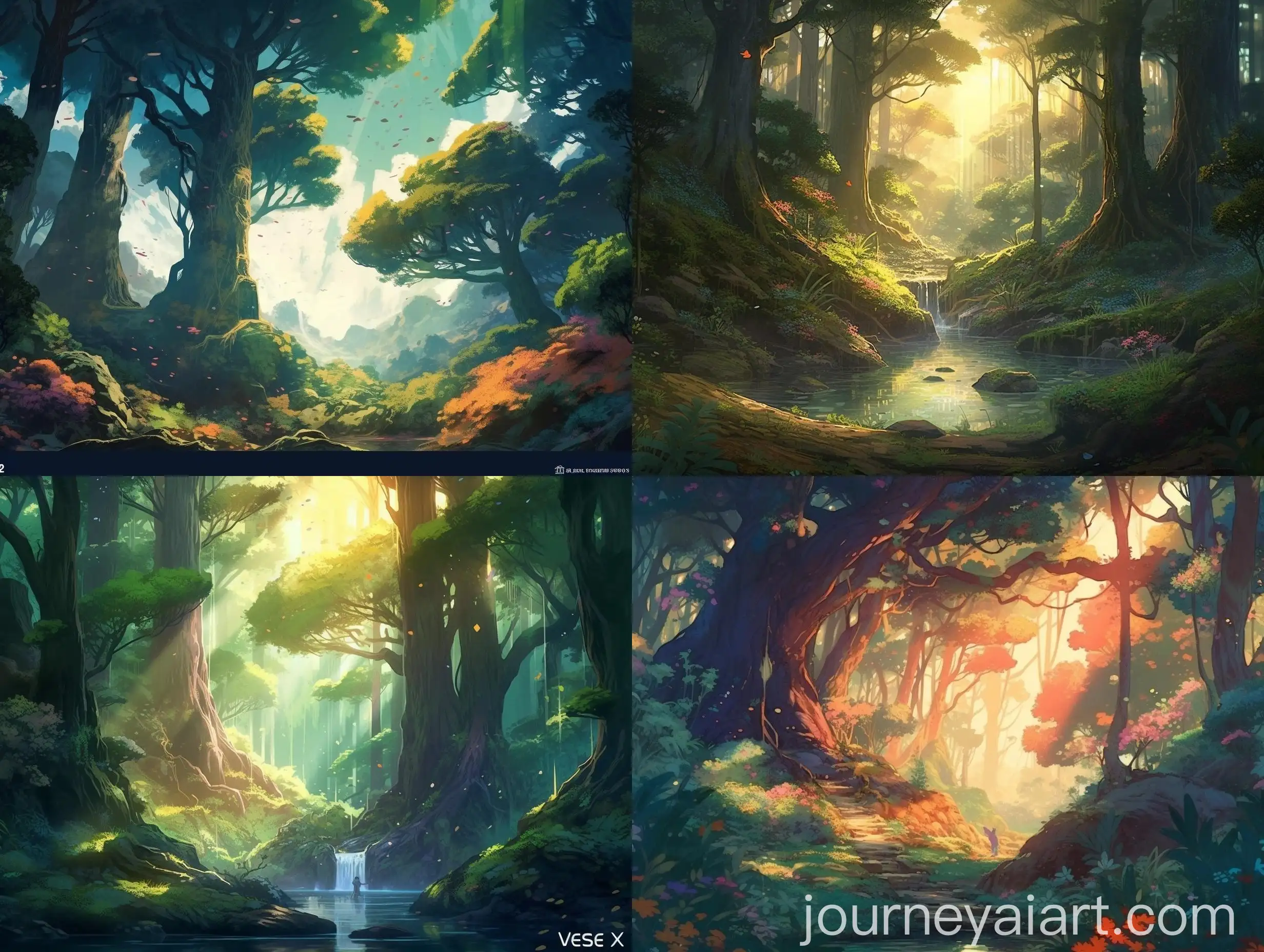 Enchanting-Forest-Scene-with-Ancient-Trees-and-Mystical-Creatures