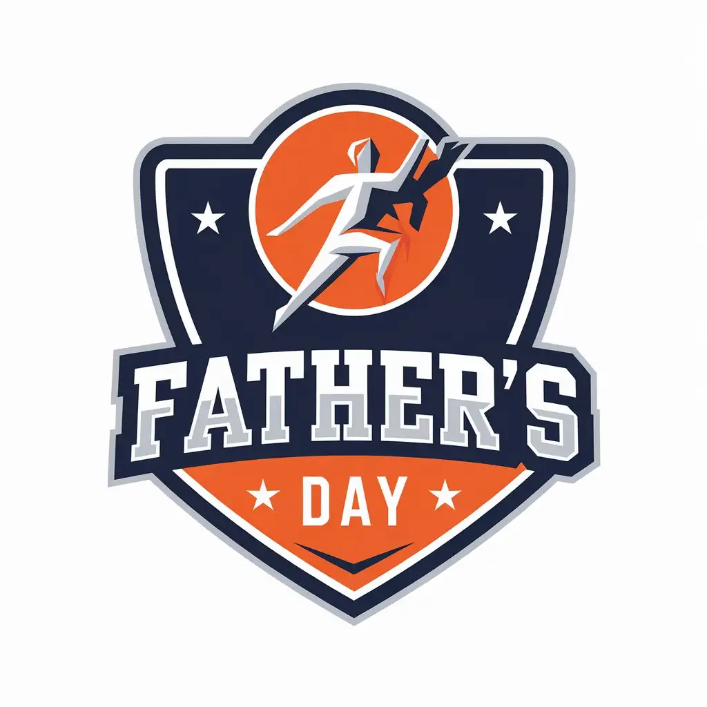 LOGO-Design-for-Fathers-Day-Sports-Fitness-Comrades-Match-Symbol-with-Clear-Background