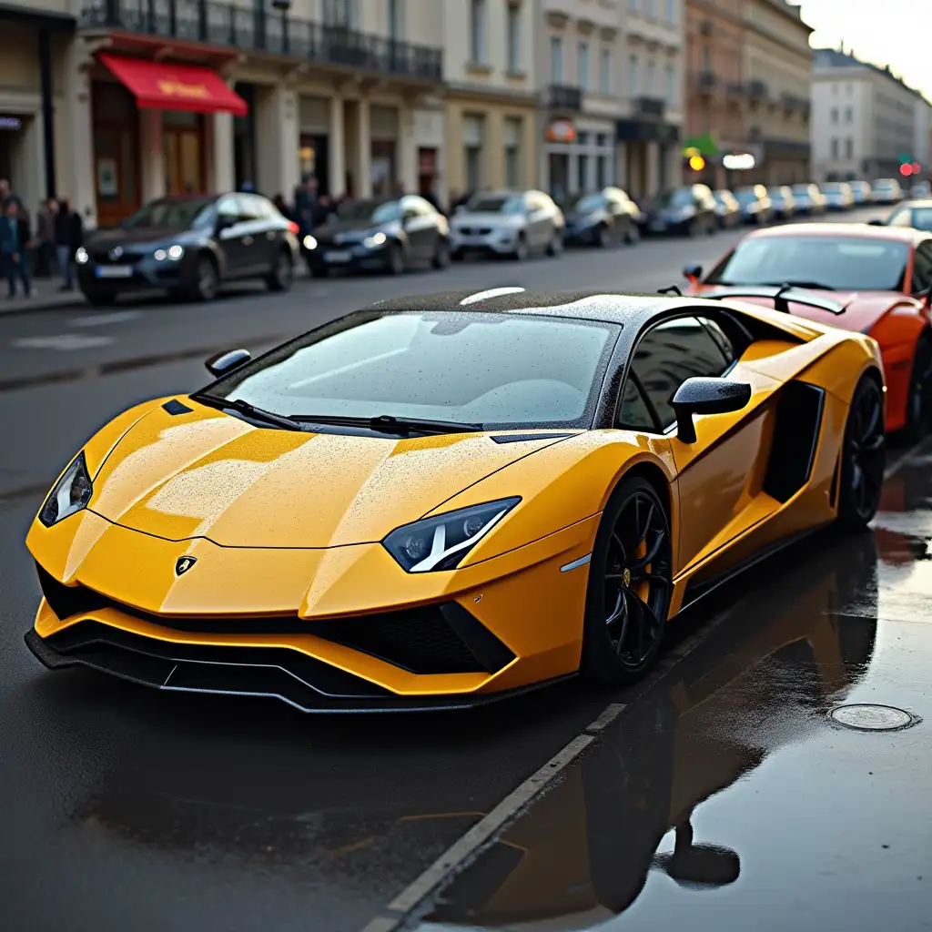 Porsche karari 911 with Lamborghini