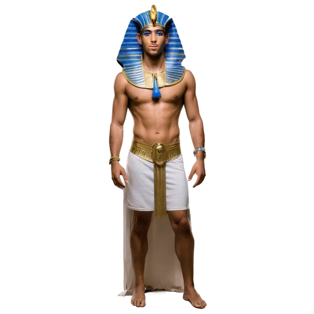 Realistic-PNG-Image-of-an-Ancient-Egyptian-Pharaoh-in-Royal-Attire