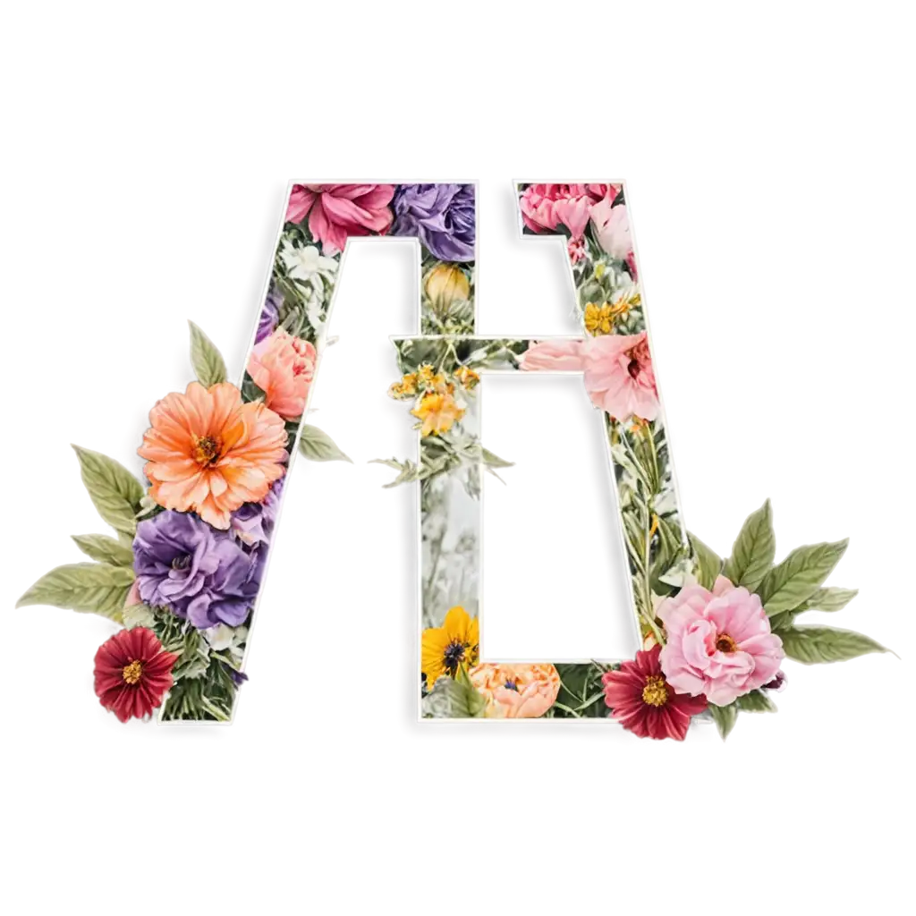 Floral-AB-Letters-PNG-Image-HighQuality-Transparent-Floral-Design-for-Versatile-Use