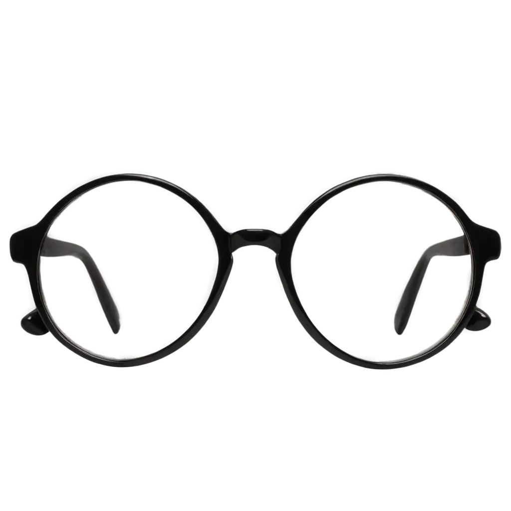 Stylish-Circle-Shaped-Nerd-Glasses-PNG-for-Creative-Projects