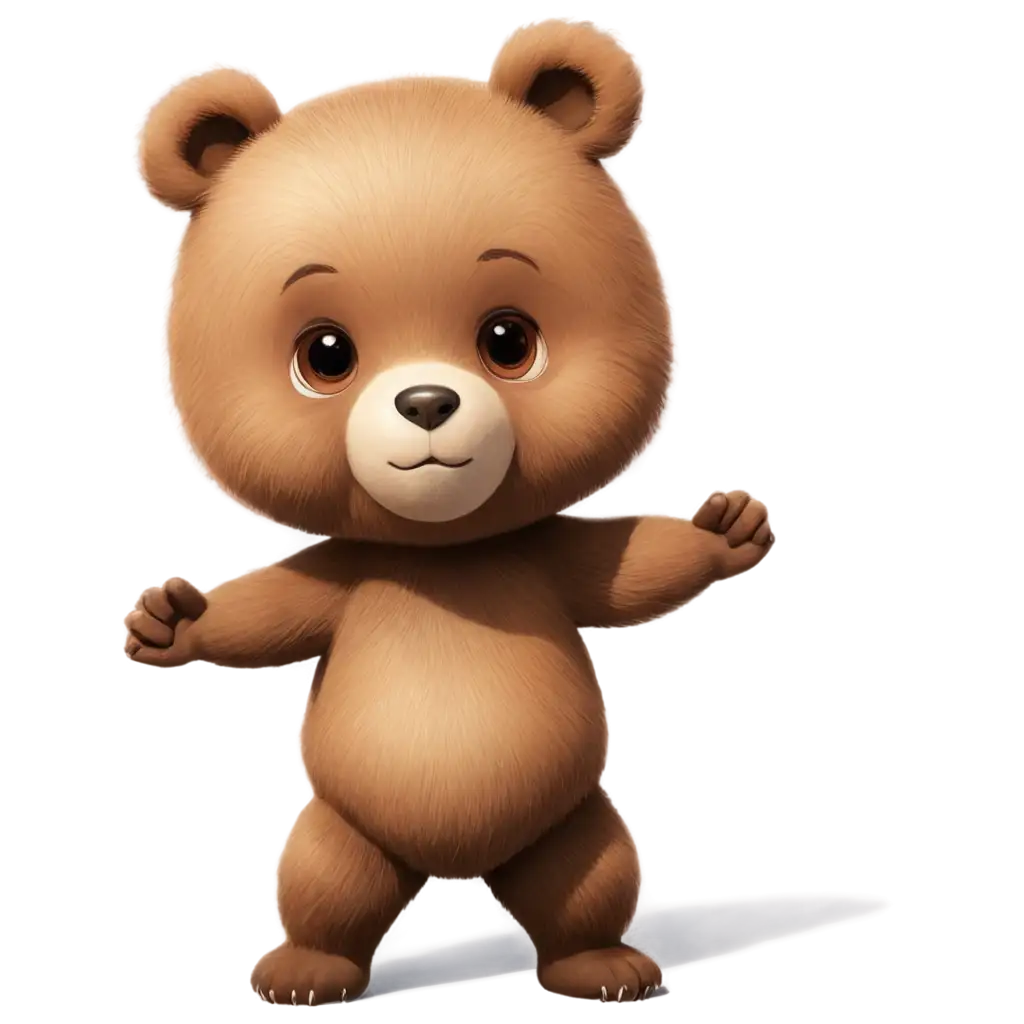 Chibi-Brown-Bear-Character-PNG-Image-Adorable-and-Versatile-Design-for-Creative-Projects