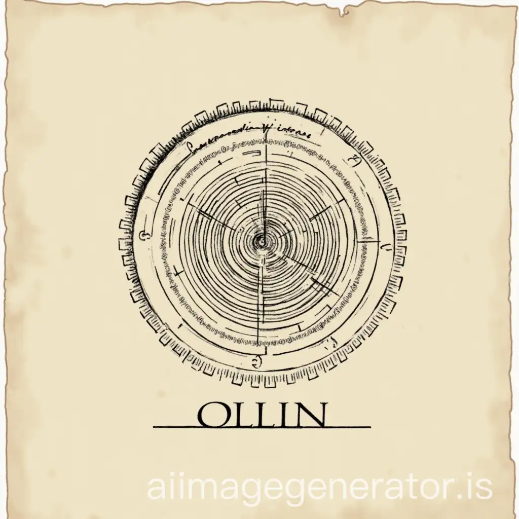 generate a random signature and round seal like in documents with the inscription OLLIN
