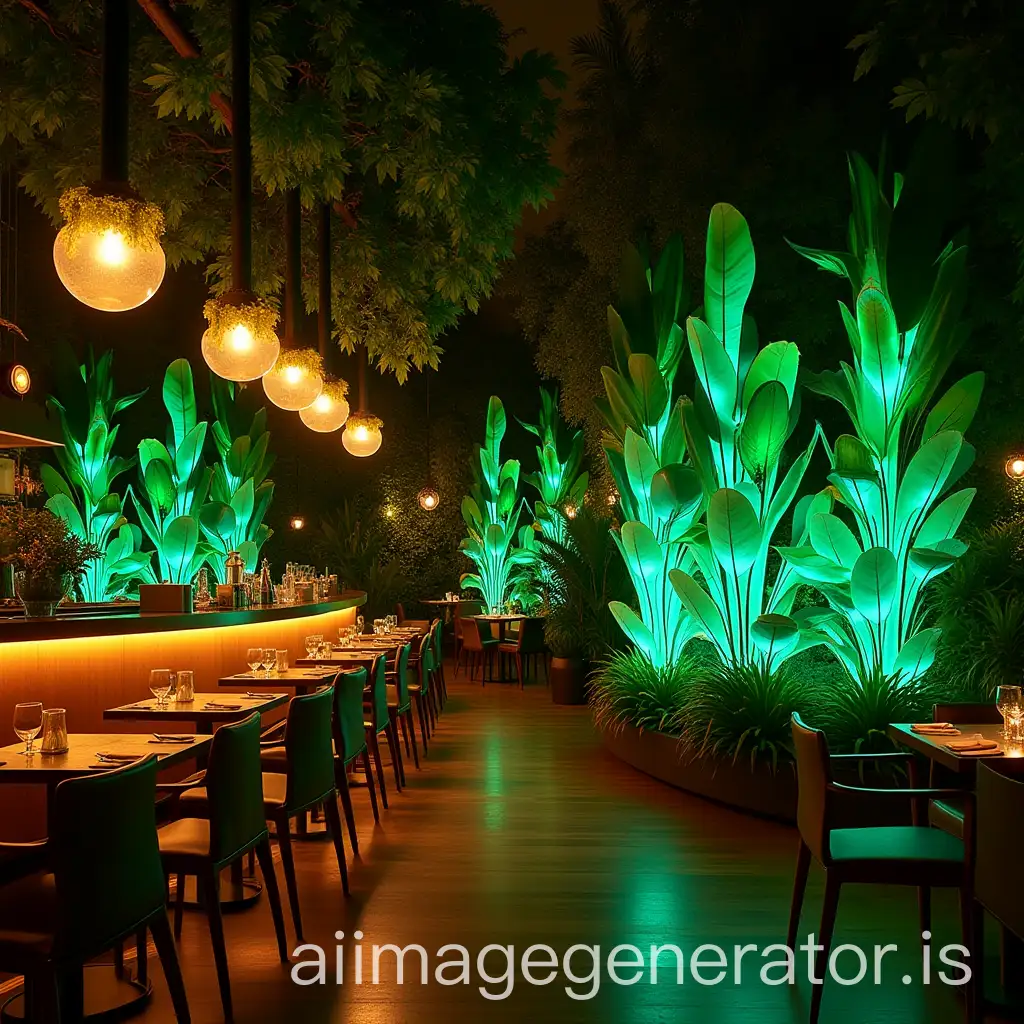 Futuristic-JungleThemed-Restaurant-in-Masaryk-Polanco-CDMX-with-Electroluminescent-Lighting-and-Plants