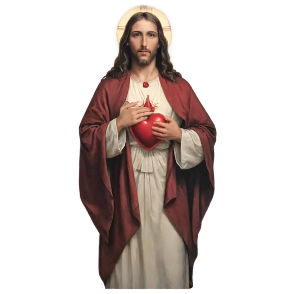 SacPNG-Image-Usage-Guidered-Heart-of-Jesus-PNG-Image-HighQuality-Download-for-Spiritual-and-Religious-Designs