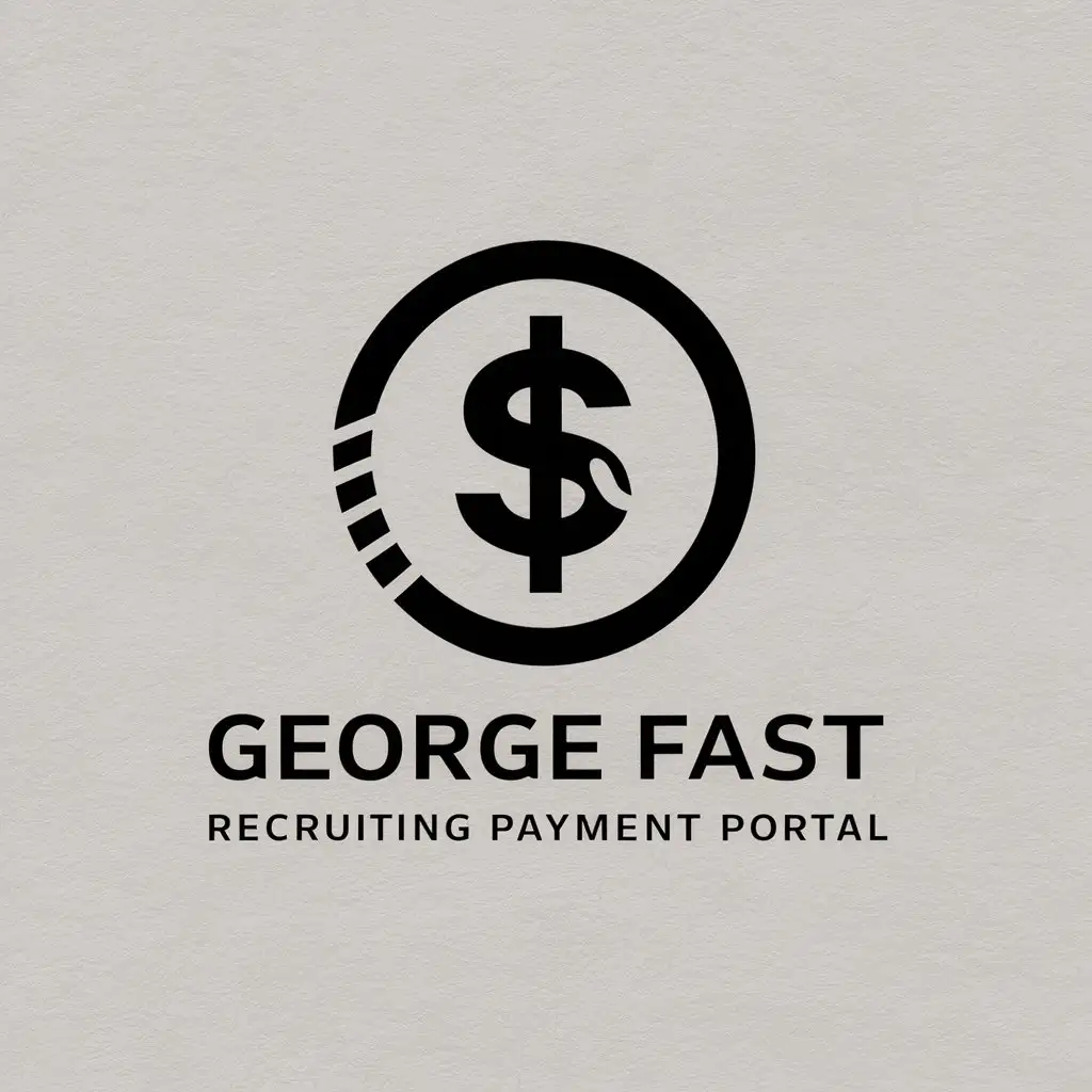 LOGO Design for George Fast Recruiting Payment Portal Moneythemed Vector Design