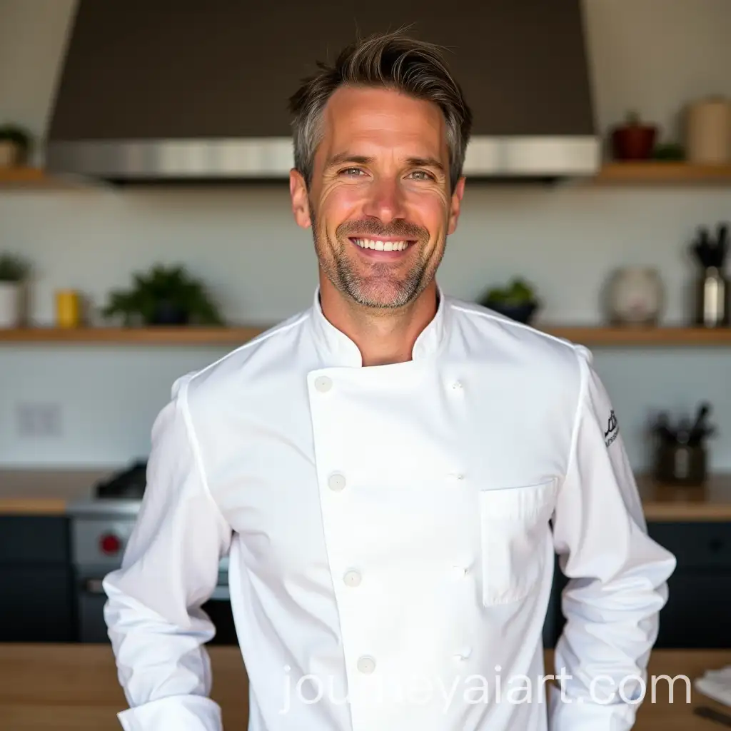 Confident-American-Chef-in-Crisp-White-Coat-in-Clean-Kitchen