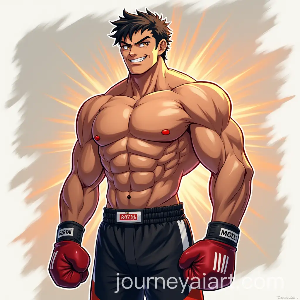 Genshin-Impact-Character-Rizli-in-Black-Boxer-Shorts