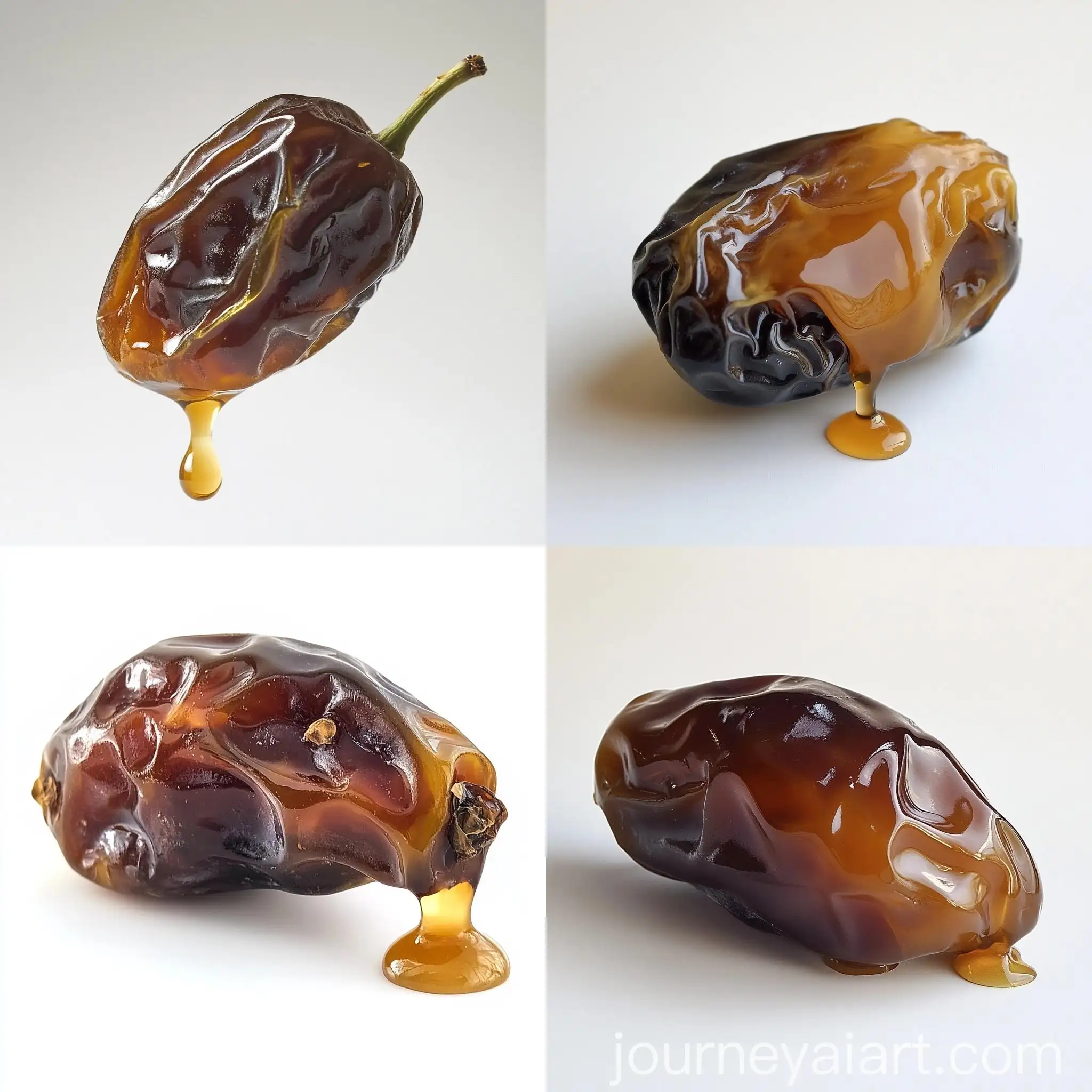 CloseUp-of-Shriveled-Date-Kernel-Soaked-in-Dark-Brown-Juice