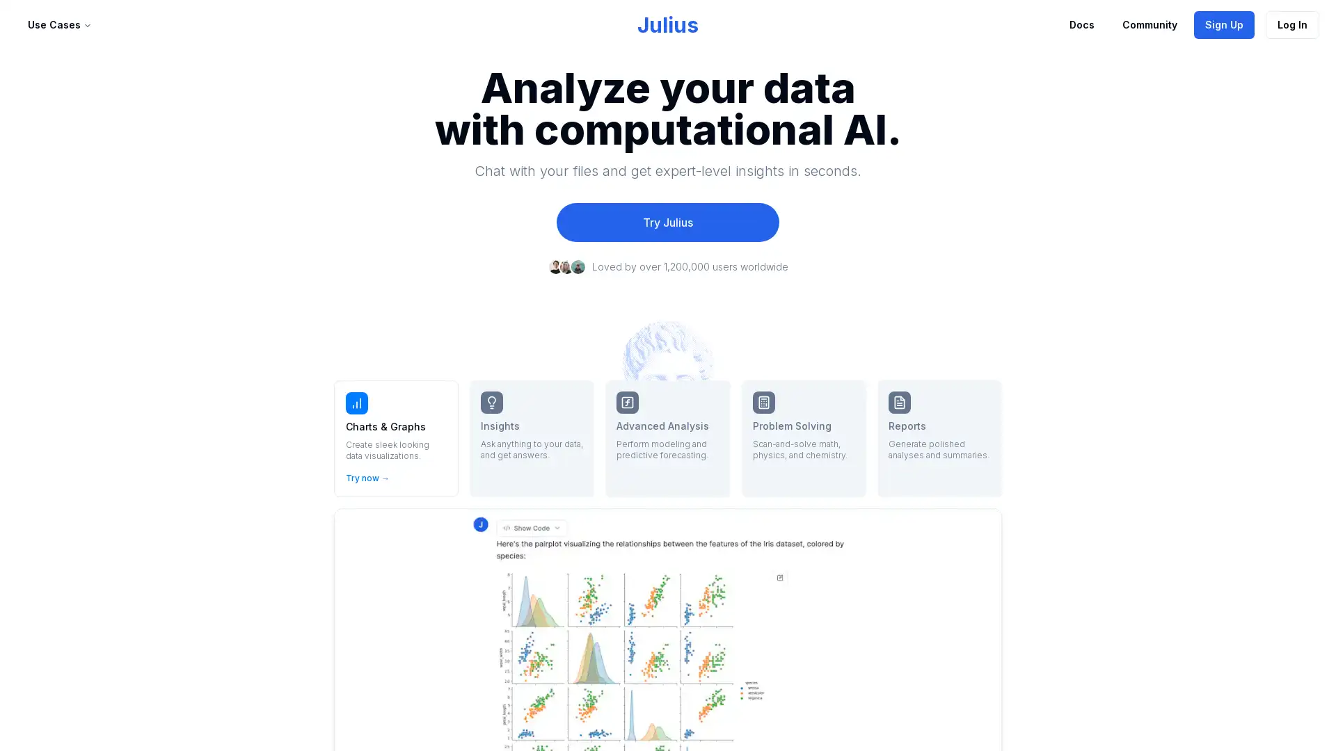 Instant AI-driven insights and data analysis at your fingertips.