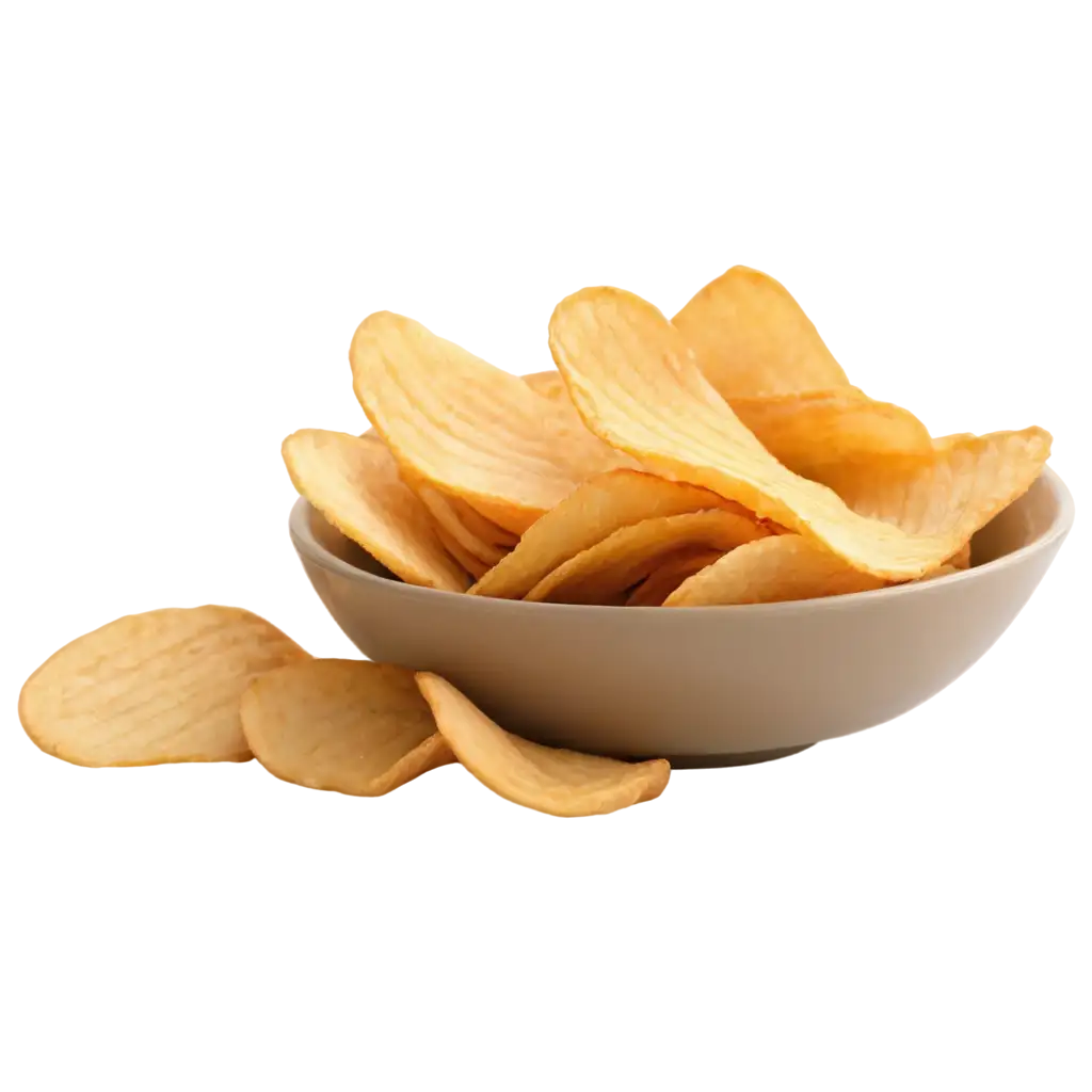 HighQuality-PNG-Image-of-Potato-Chips-in-a-Bowl-with-Transparent-Background