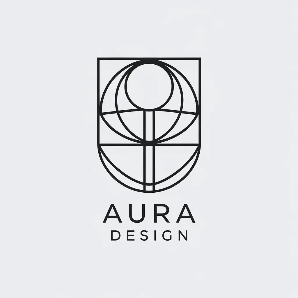 LOGO Design for AURA DESIGN Minimalistic and Modern Symbol for Construction Industry