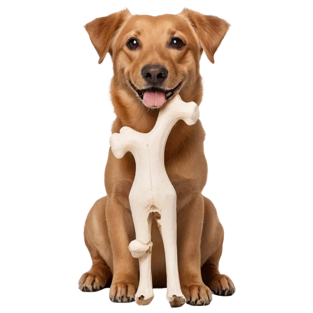 Happy-Dog-with-Bone-in-Mouth-PNG-Image-for-Enhanced-Visual-Clarity