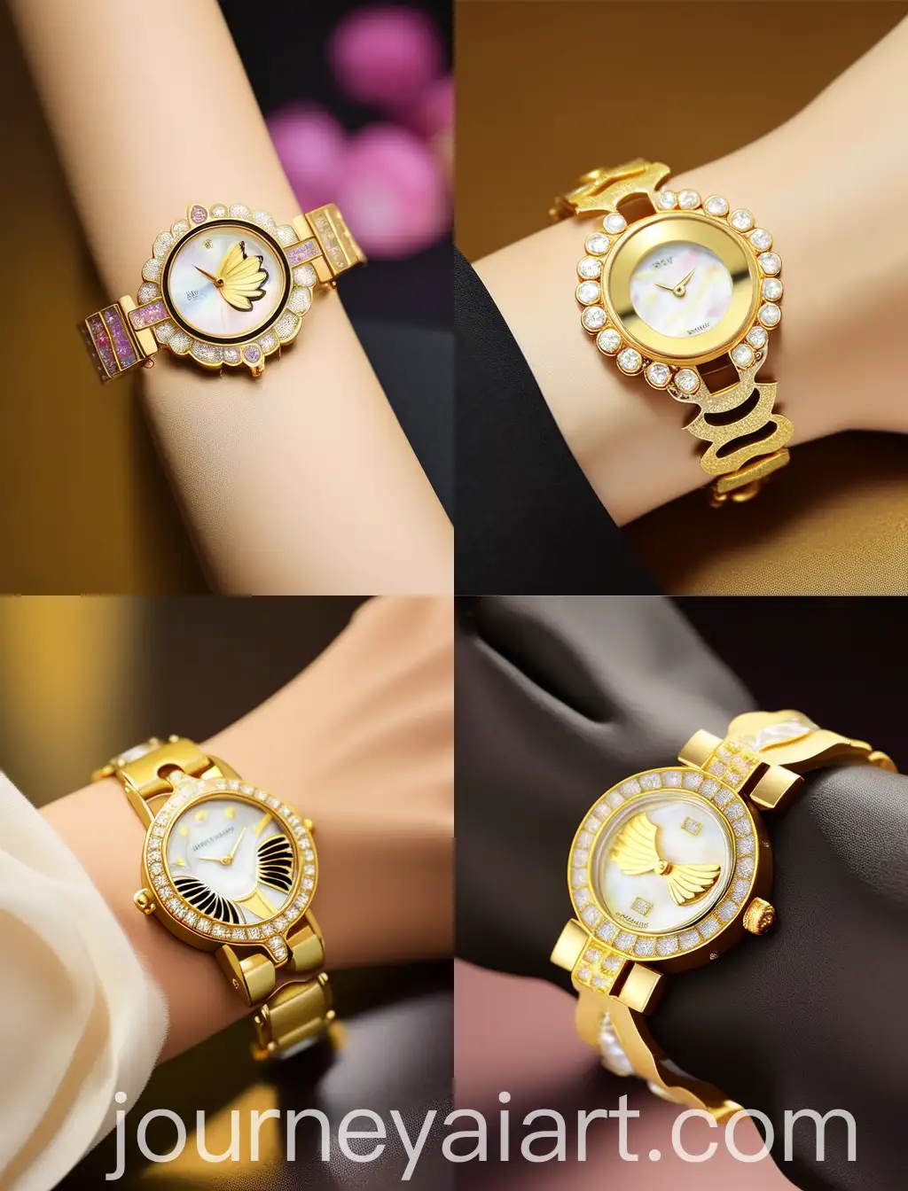 Elegant-Ladies-Gold-Watch-with-Mother-of-Pearl-Dial