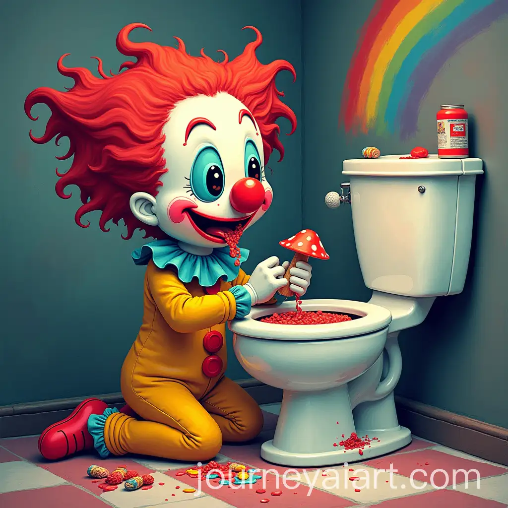 Creepy-Clown-Delightfully-Vomiting-Playdough-Rainbows
