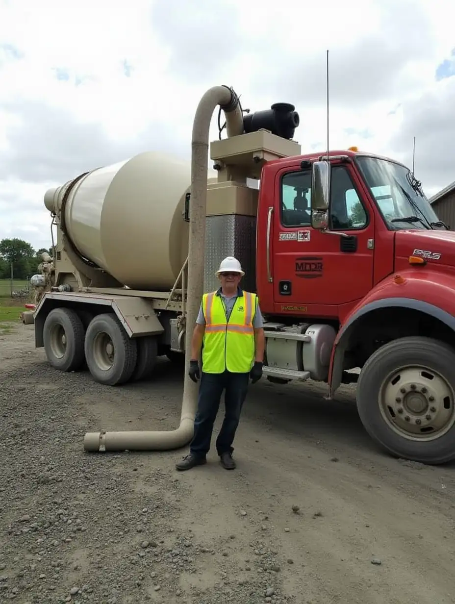 Pumping ready mix concrete with concrete auto pump