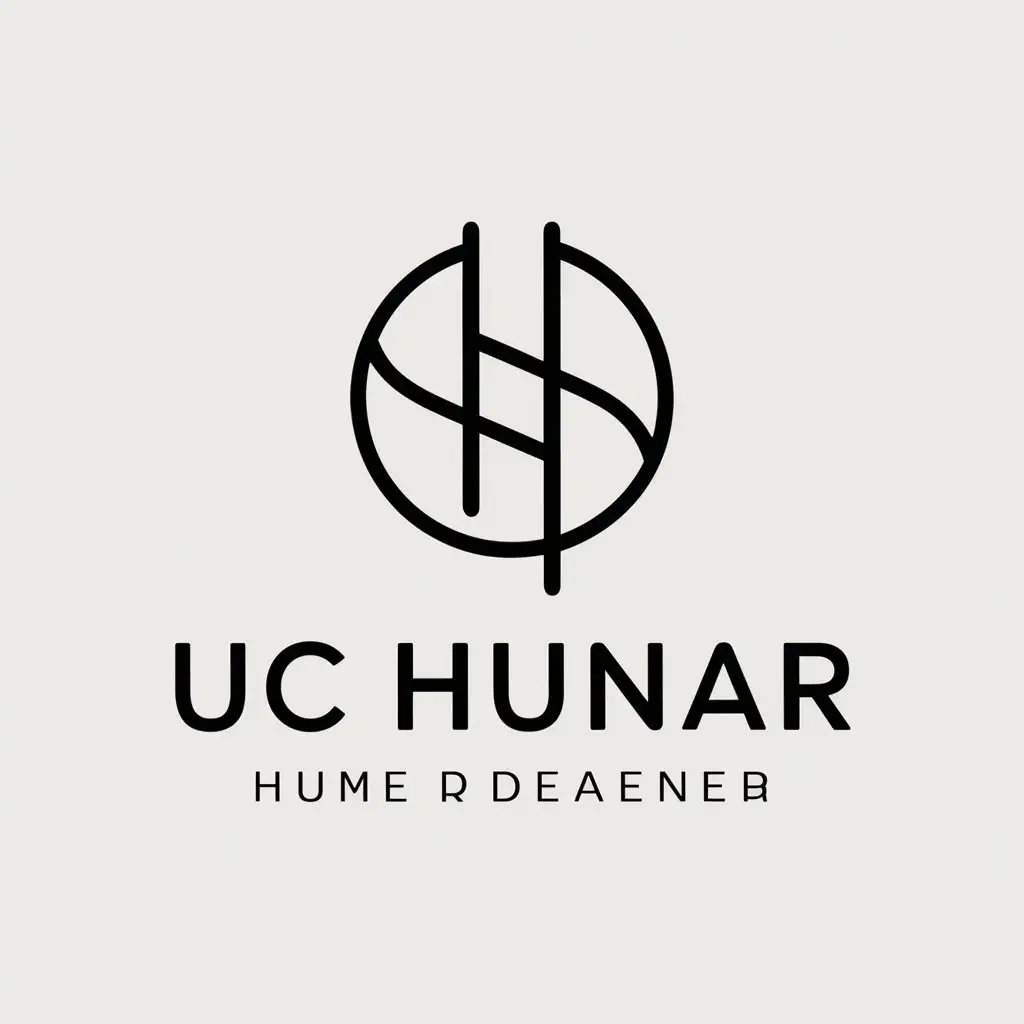 a vector logo design,with the text "Uc hunar", main symbol:Finance,Moderate,clear background