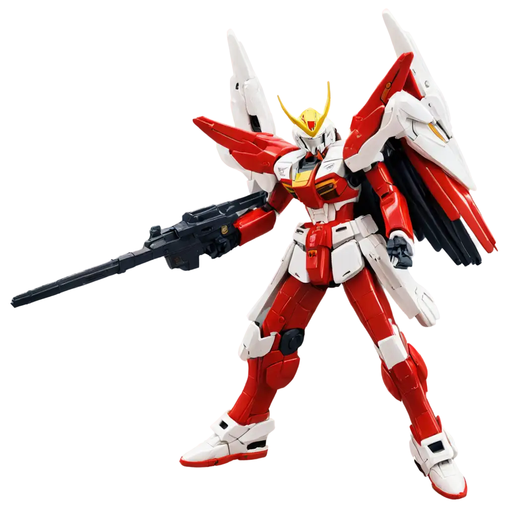 Gundam-Wing-Red-PNG-A-HighQuality-Image-for-Creative-Use