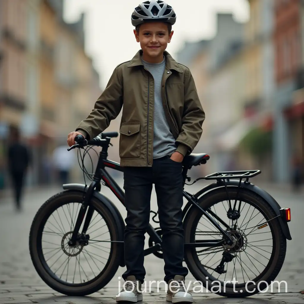 Handsome-Boy-with-Stylish-Outfit-Standing-Next-to-a-Bike