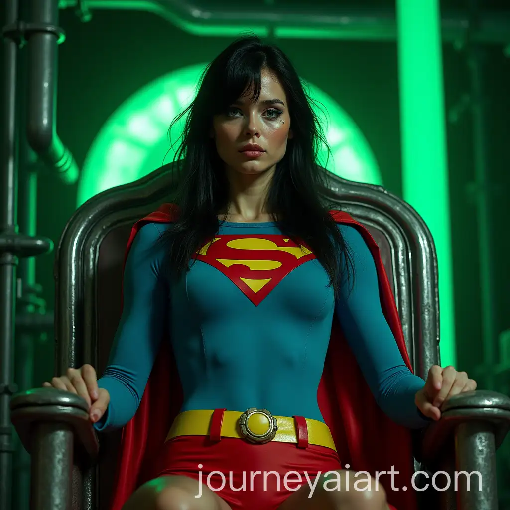 Superheroine-Captured-in-HighTech-Restraints-with-Kryptonite-Torture