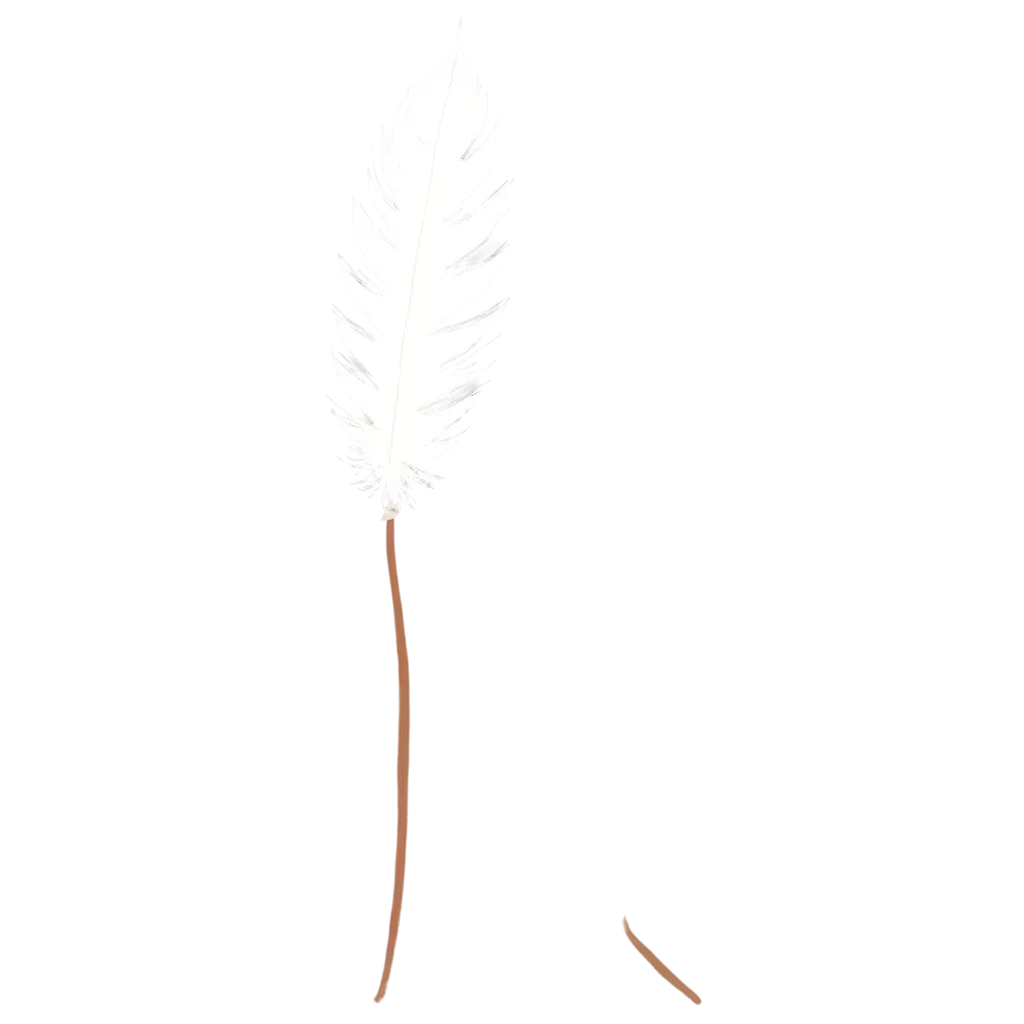 White-Feather-2D-Cartoon-PNG-Delightful-and-Versatile-Illustration