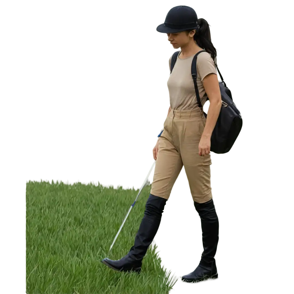 Person-Walking-in-a-Field-HighQuality-PNG-Image-for-Versatile-Use