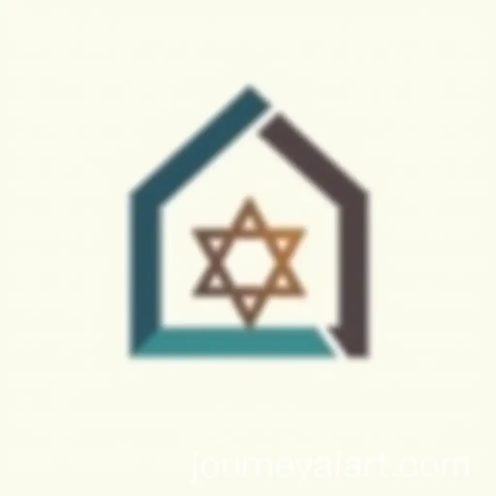 Modern-Real-Estate-Rental-Logo-with-House-and-Israeli-Hamsa-Symbol