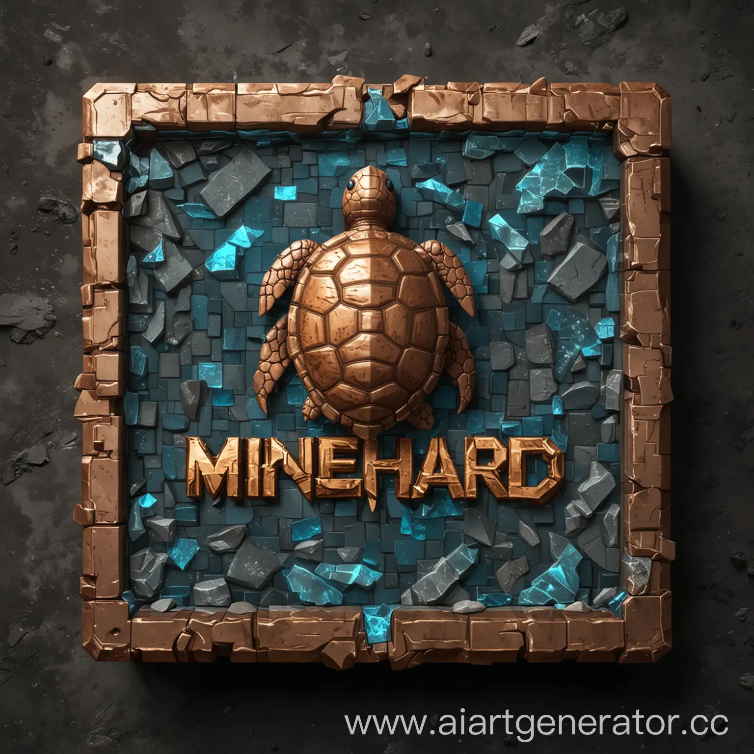 MineShard-Season-1-Turtle-Shell-Emblem-in-Minecraft-Style