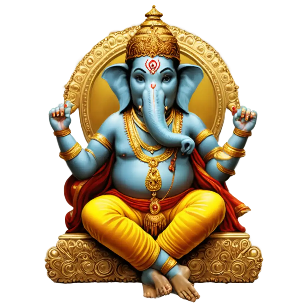 Ganesh-Ji-PNG-Image-HighQuality-Digital-Representation-for-Versatile-Use