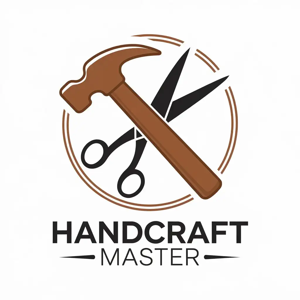 LOGO-Design-For-Handcraft-Master-Elegant-Text-with-Symbolic-Character