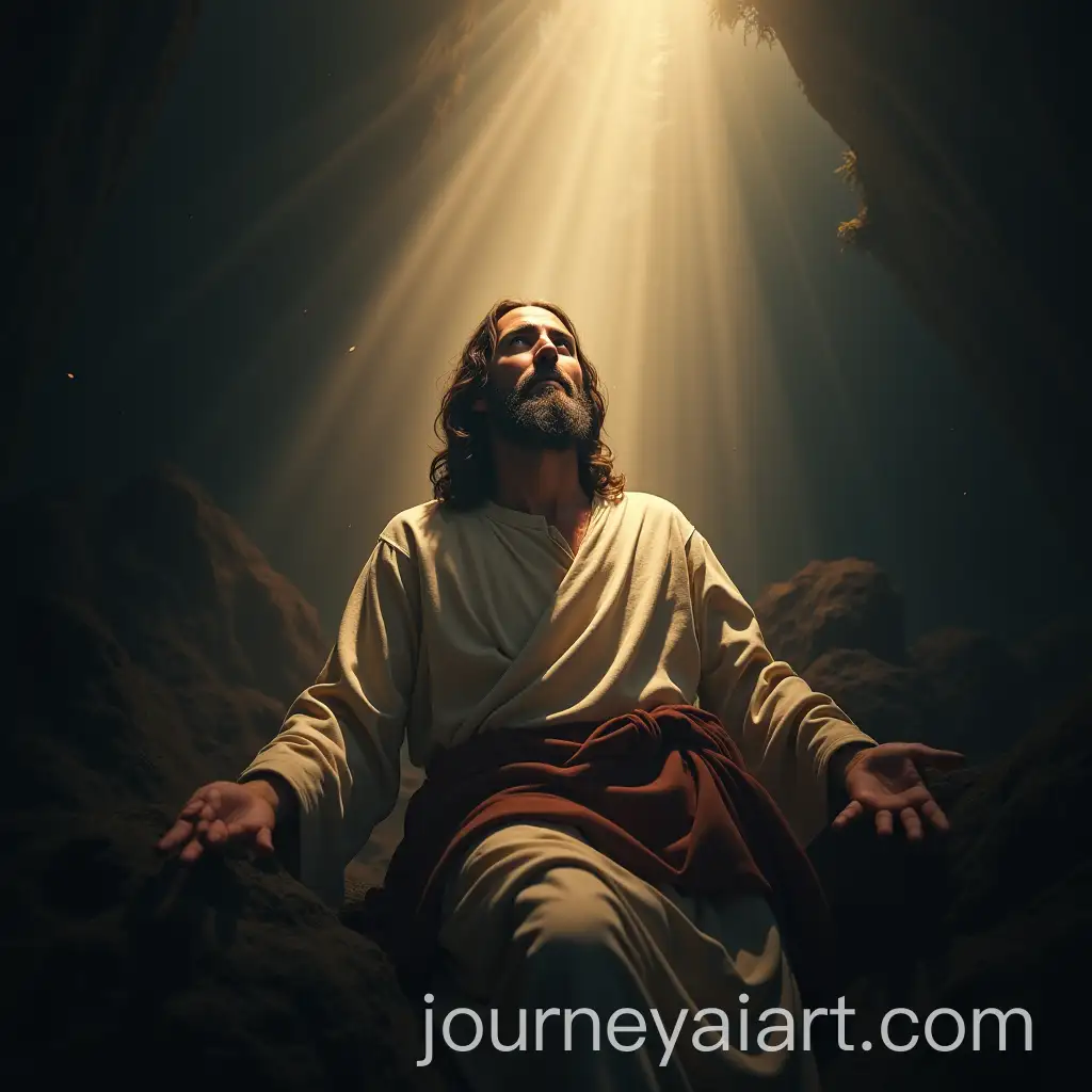 Jesus-Lying-in-Storm-with-Lightning-Strikes