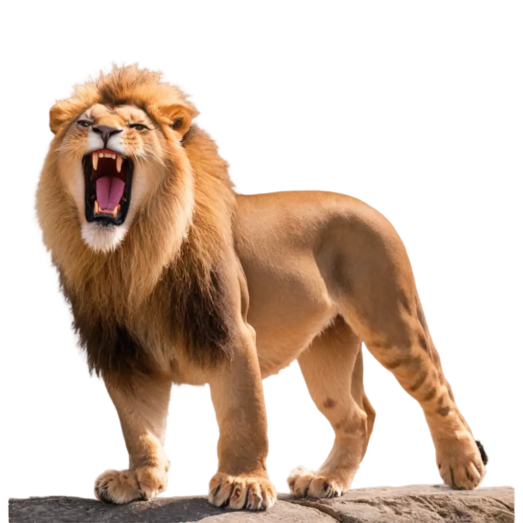 Lion-Roaring-PNG-Image-for-HighQuality-Graphics-and-Designs