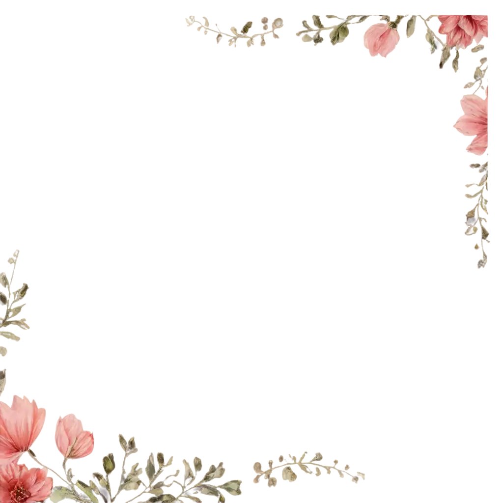 Exquisite-Flower-Frame-Texture-PNG-Enhance-Designs-with-Floral-Elegance