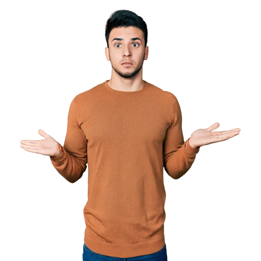Confused-Man-PNG-Image-HighQuality-Visual-for-Diverse-Applications