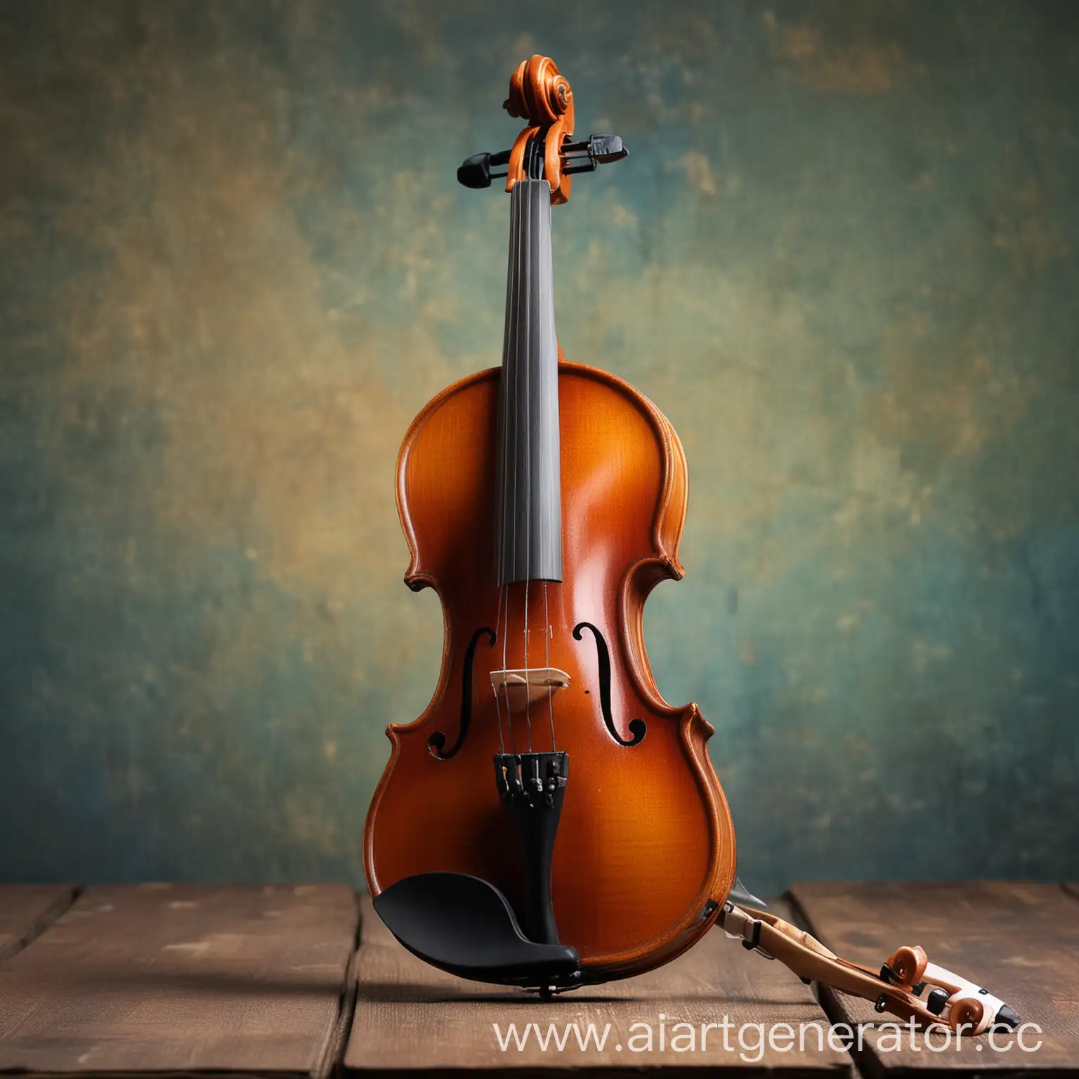 Elegant-Violin-on-a-Beautiful-Background