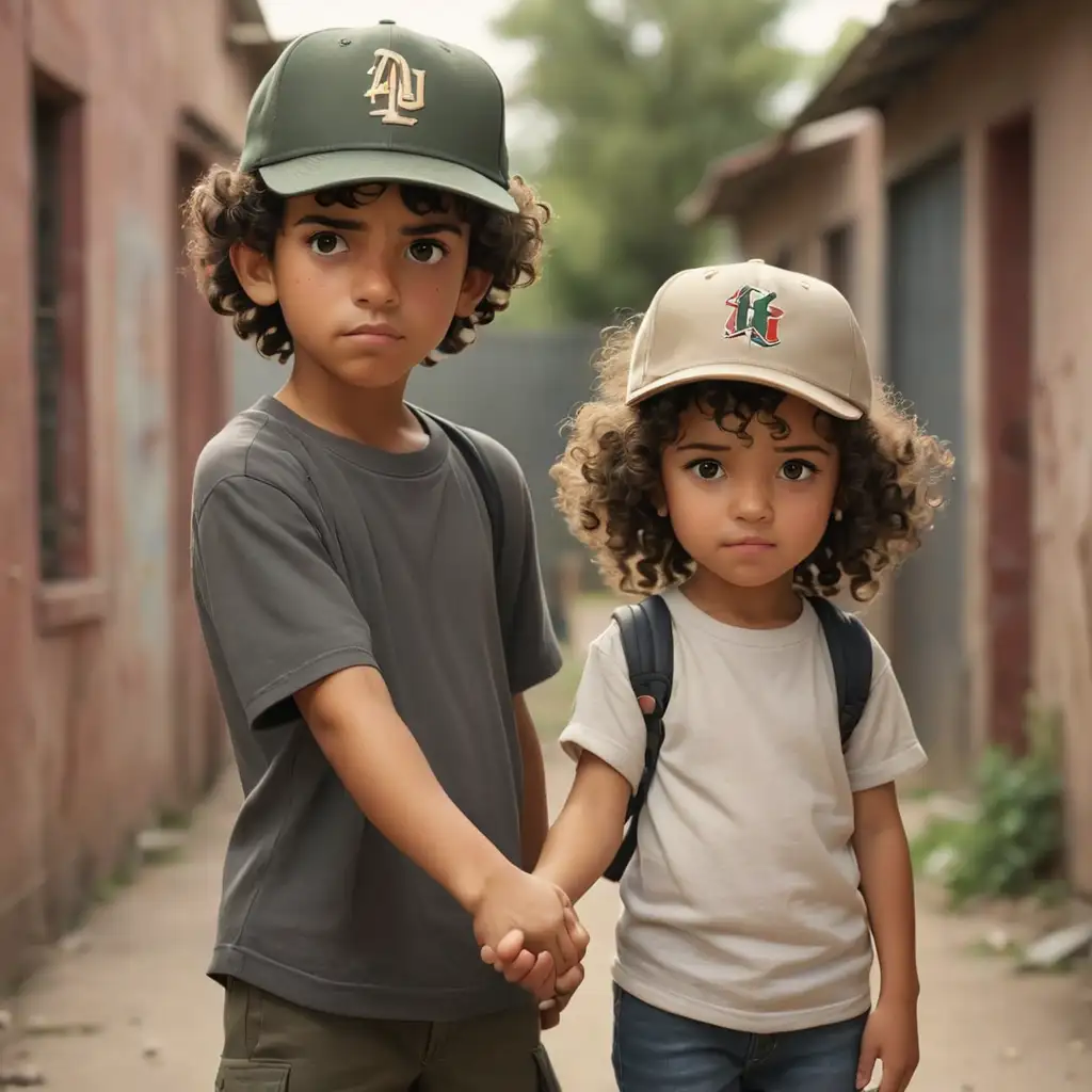 Teenage-Mexican-Boy-and-Little-Sister-Preparing-for-Battle