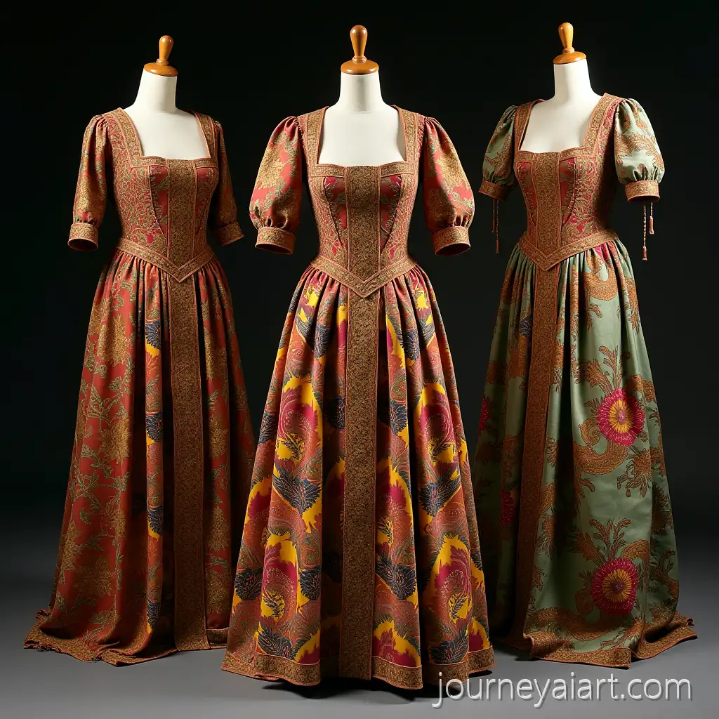 Luxurious-Byzantine-Female-Dresses-of-the-12th-Century-with-Elaborate-Embroidery