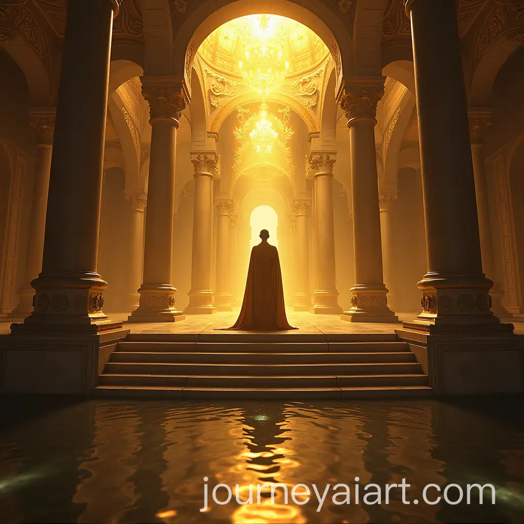 Prince-Gazing-at-a-Majestic-Golden-Palace-Beneath-a-Well