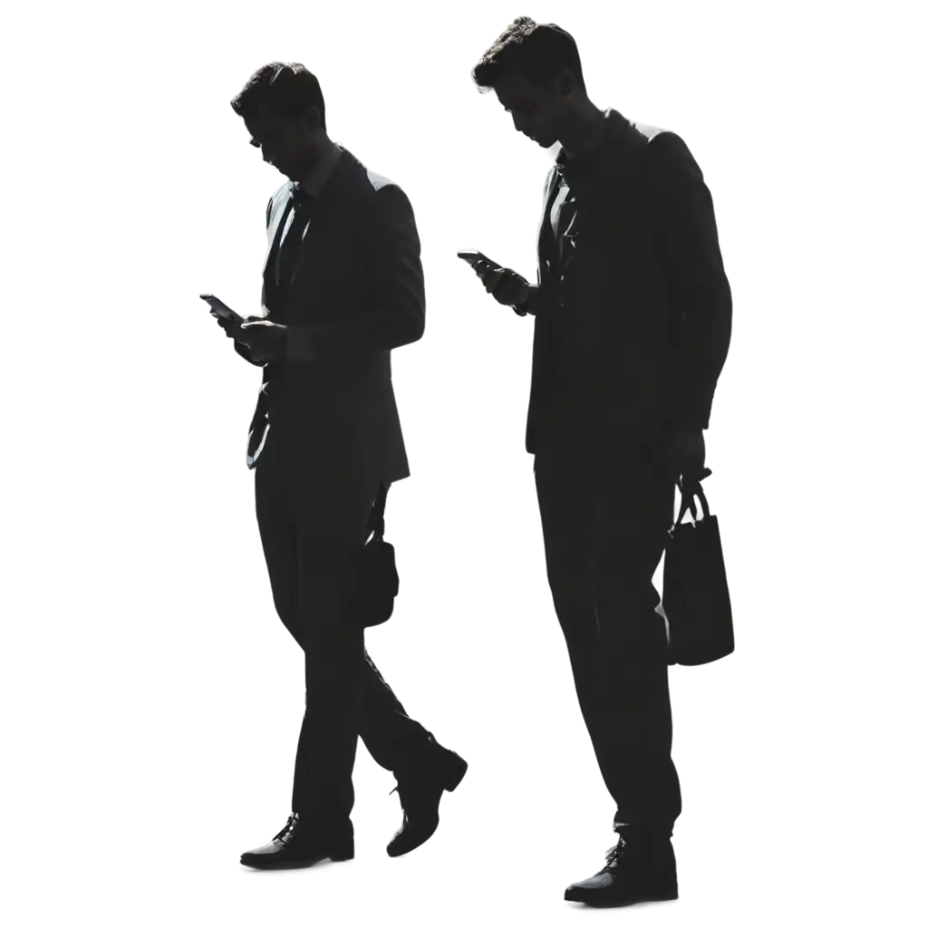 HighQuality-PNG-Image-Four-Men-Drawing-Shadows-Using-Cellphones